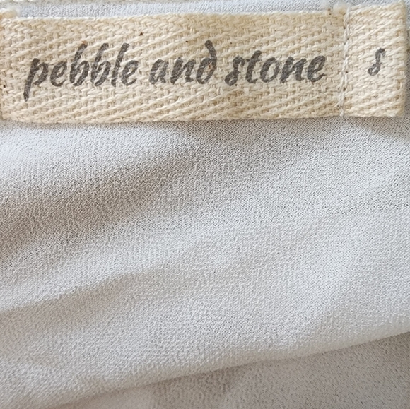 Cream/White Layered Cardigan, Women's S - Picture 6 of 8